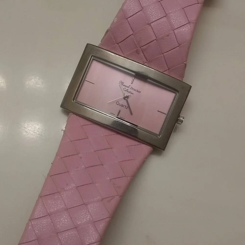 Marcel Drucker Collection pink designer watch *3/$30 Sale*